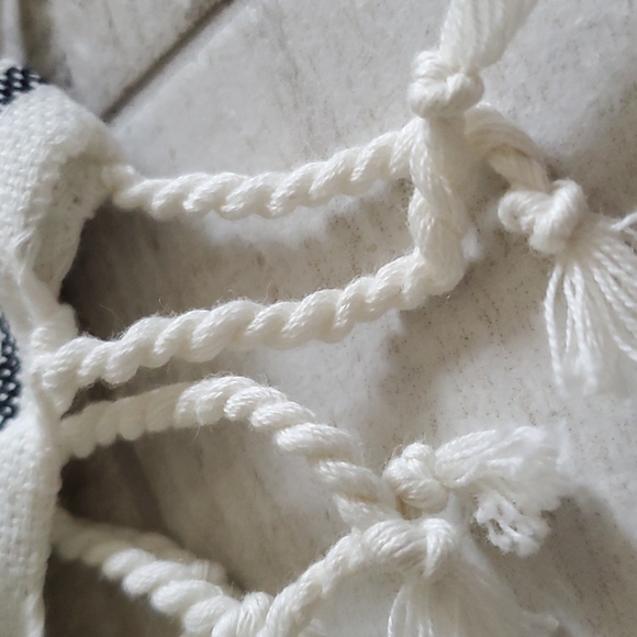 New Fouta Kitchen Hand Towel 100% Cotton Fringe - Picture 4 of 9